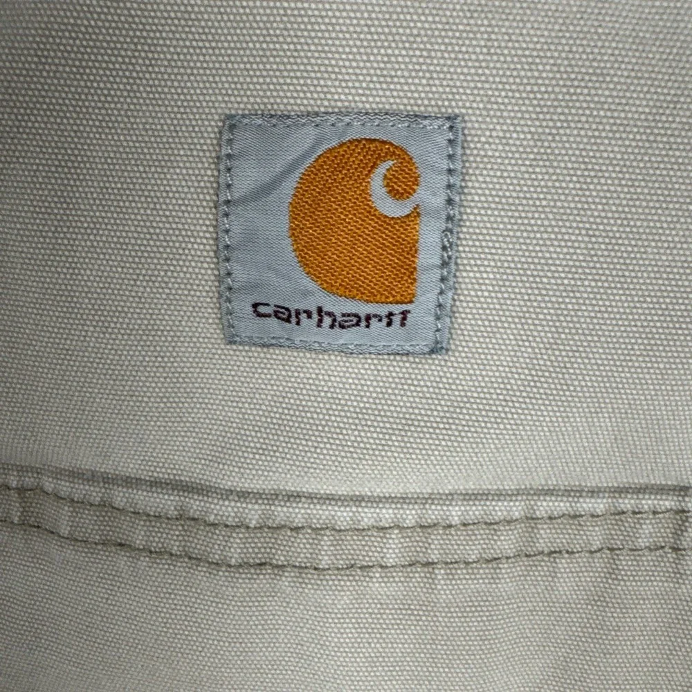 Carhartt Work Pants Mens 32x32 (Fits 30x30) Beige Rugged Flex Relaxed Fit Canvas